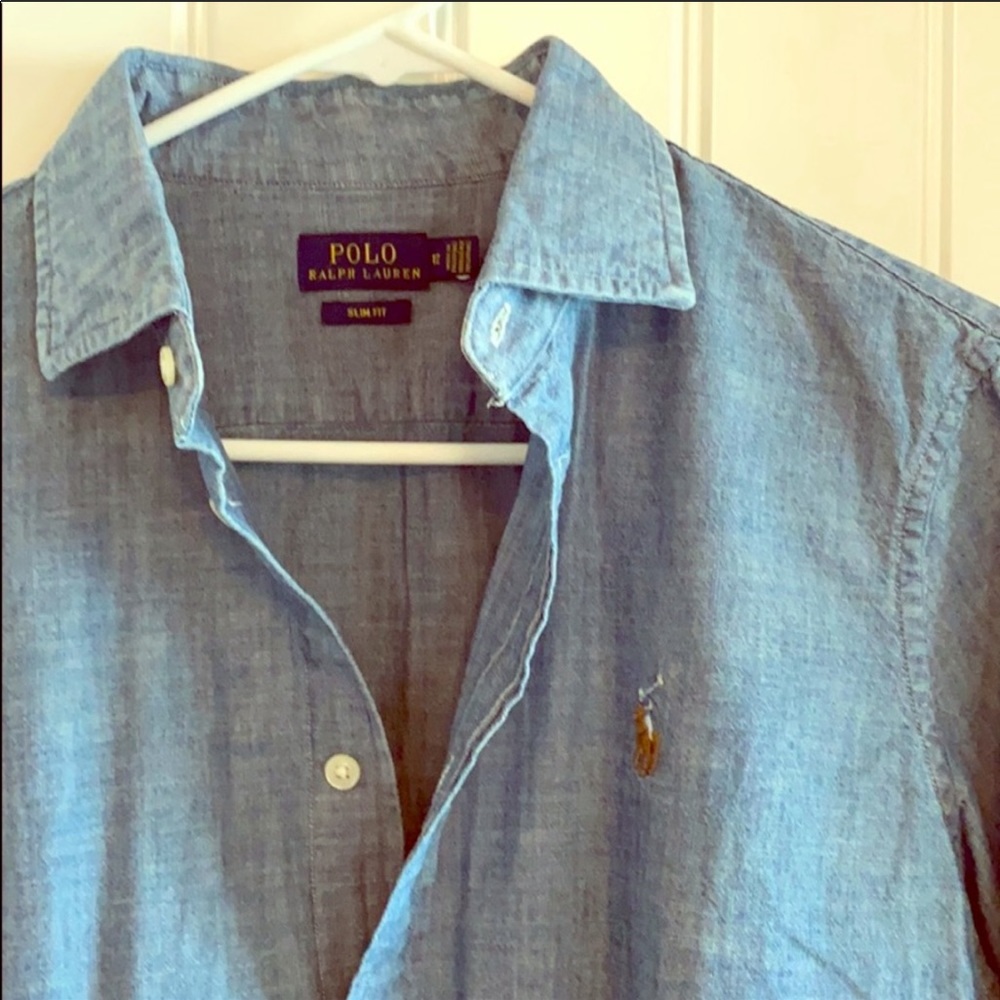 polo Ralph Lauren denim button down shirt